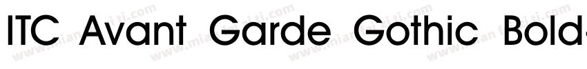ITC Avant Garde Gothic Bold字体转换